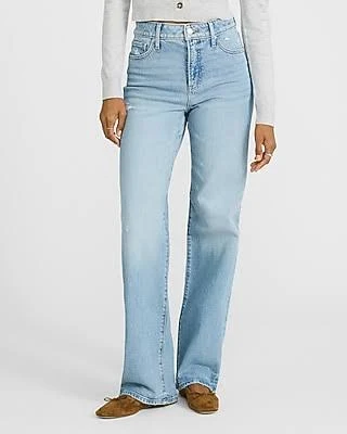Express Women's High Waisted Relaxed Straight Jeans