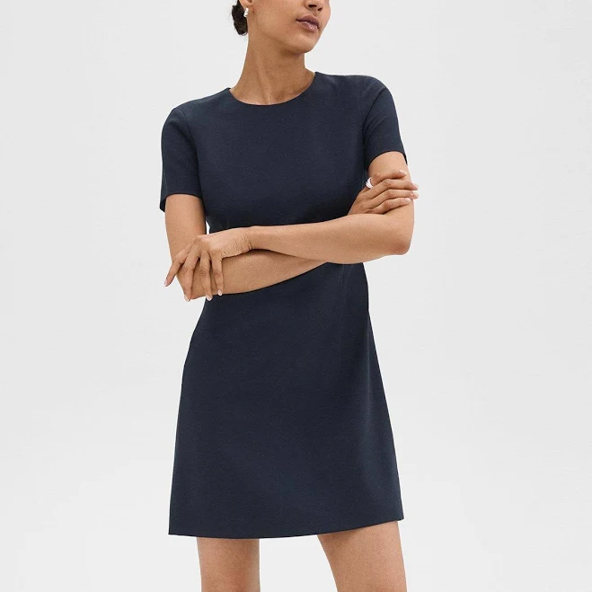 Women's Theory Sheath Dress In Good Wool