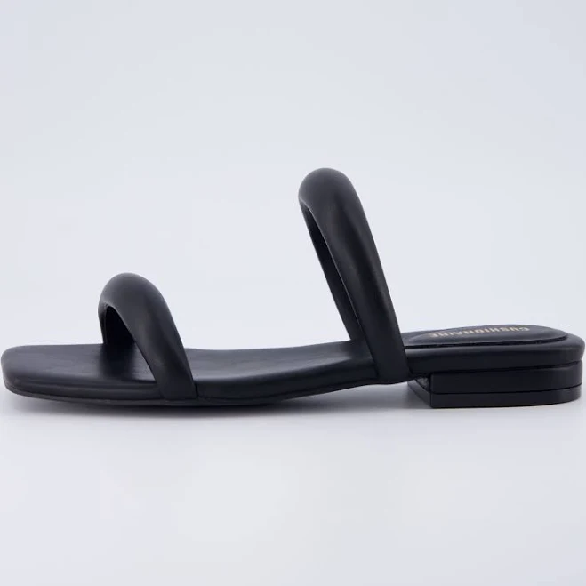 Cushionaire Women's Dazzle Two Band Slide Sandal