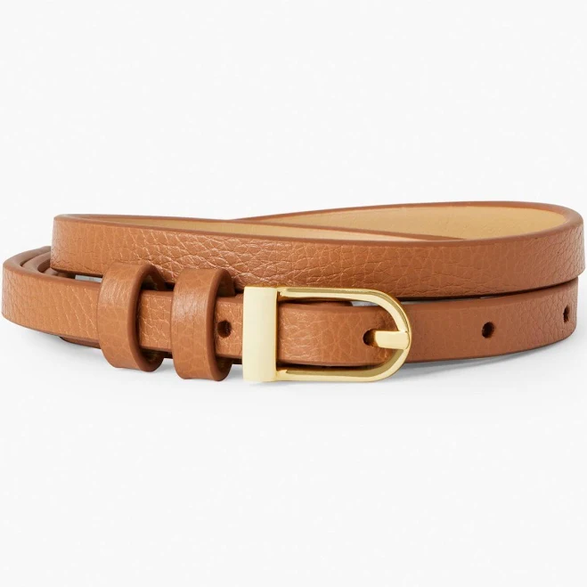Talbots Women's Slim Leather Belt