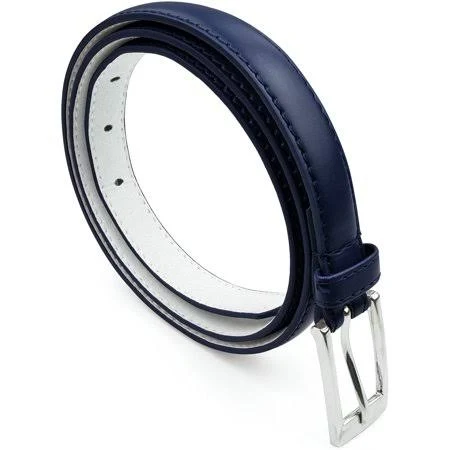 Belle Donne Women's Leather Skinny Dress Belt