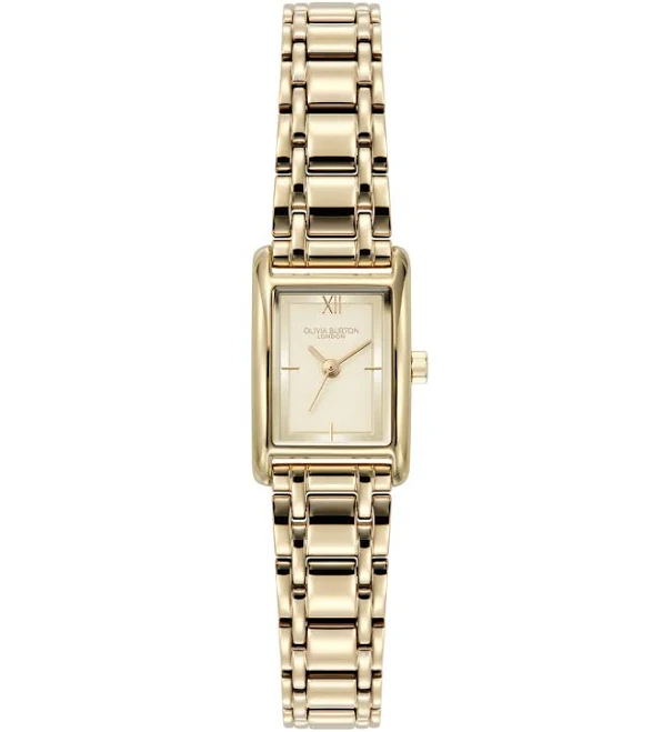 Olivia Burton Women's Mini Grove Rectangular Stainless Steel Bracelet Watch
