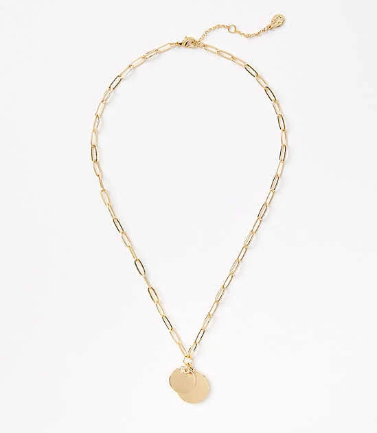 Loft Women's Coin Charm Necklace