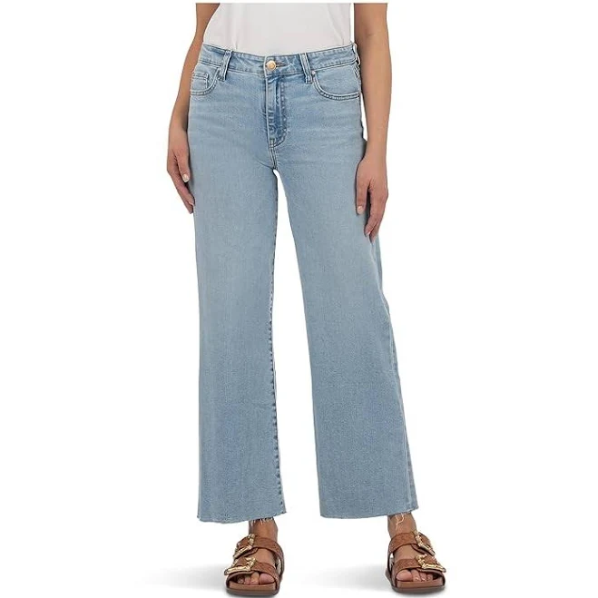 KUT from the Kloth Charlotte High Rise Raw Hem Culottes