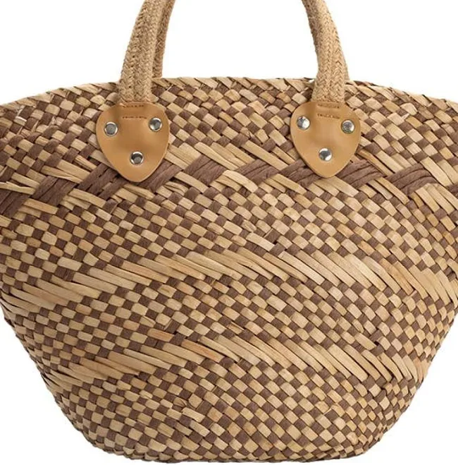 Martha Natural Straw Vegan Tote Bag