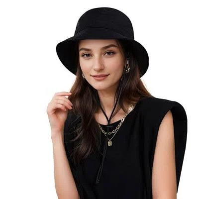 Women's Lightweight Packable Wide Brim Bucket Hat