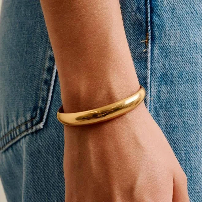 Gold Bold Cuff Bracelet