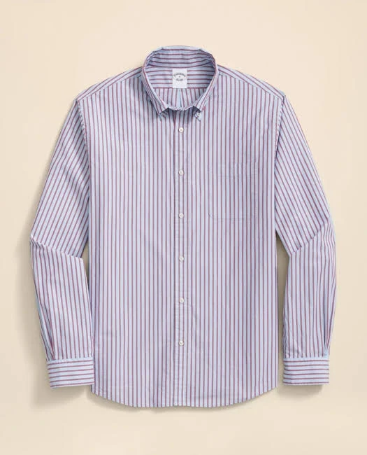 Brooks Brothers Men's Poplin Bengal Stripe Shirt