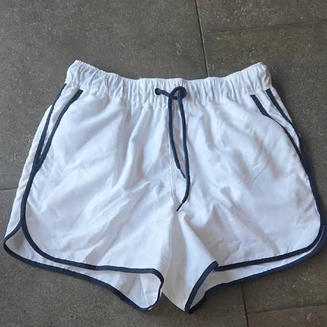 Asos Shorts | Asos White Athletic Shorts With Black Trim | Color: Black/White | Size: Waist 26-28'' | Nursekellylee's Closet