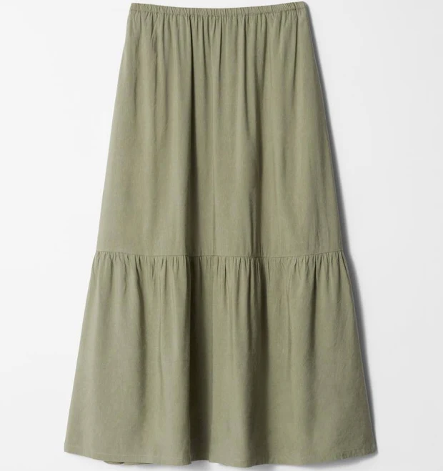 & Other Stories Tiered Midi Skirt