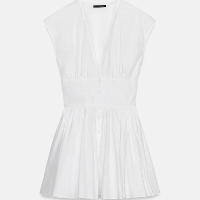 Zara Mini Poplin Dress