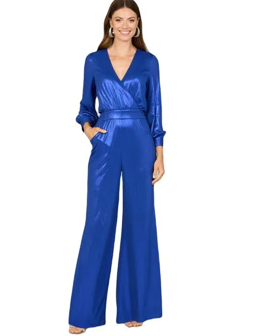 Lara Metallic Shimmer Jumpsuit with Pockets