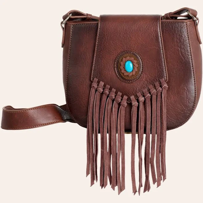 Justin Women's Concho Fringe Crossbody Bag