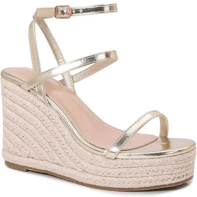 BERNESS Women's Rosie Espadrille Wedge Sandals