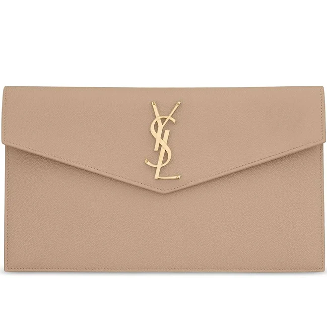 SAINT LAURENT Women's Uptown Leather Clutch