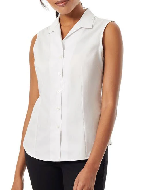 Jones New York Women's Sleeveless Cotton Blouse