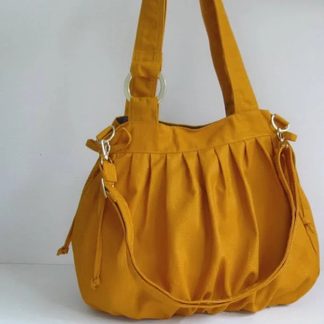 Pumpkin Crossbody Bag with Shoulder Handles