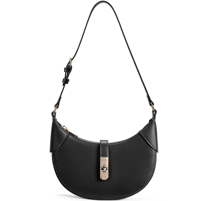 Bostanten Women's Crescent Moon Vegan Leather Shoulder Bag