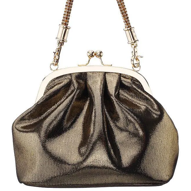 Nina M-Hyatt Metallic Clutch Bag