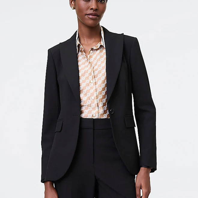 Ann Taylor Women's Fitted Long Blazer