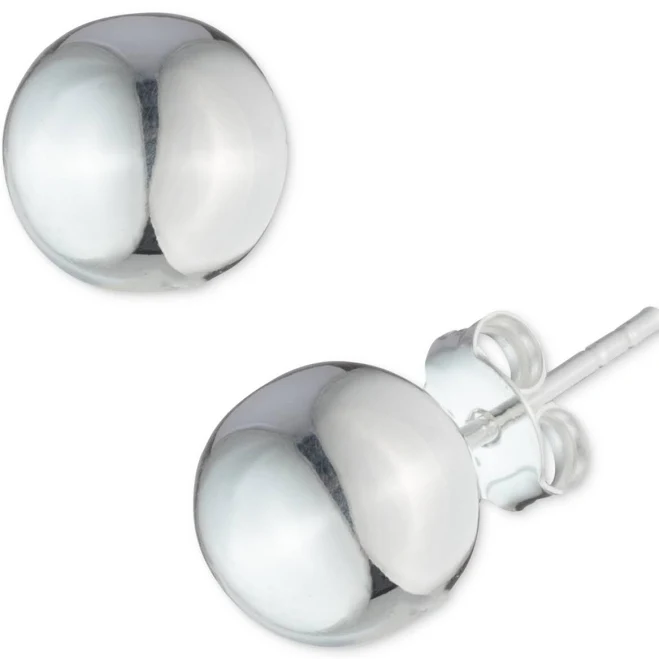 LAUREN Ralph Lauren Women's Sterling Silver Ball Stud Earrings