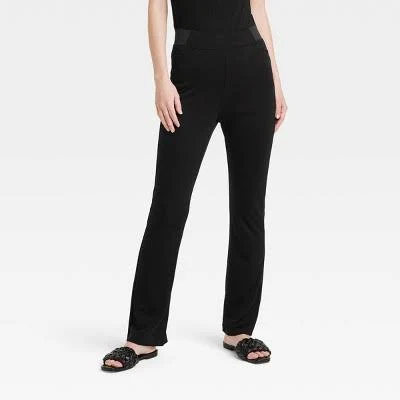 A New Day Women's High Waisted Ponte Flare Leggings with Pockets