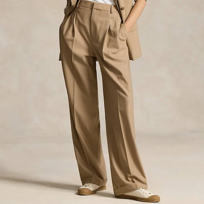 Ralph Lauren Women's Wool-Blend Bacall Pants