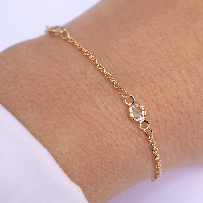 Gold Plated Tiny Bracelet