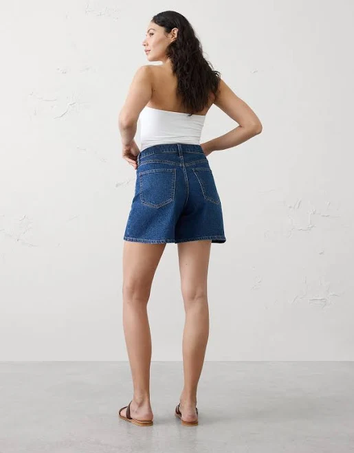 Women's High-Rise Denim Shorts