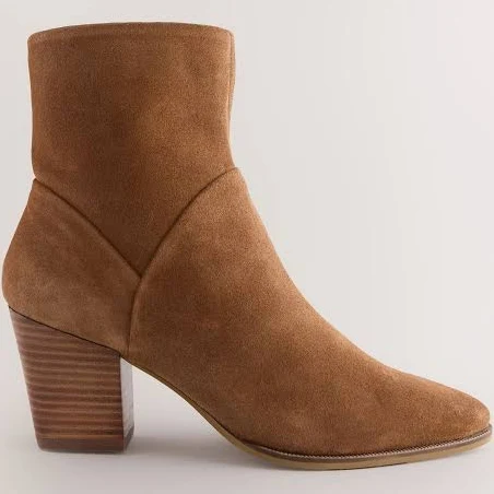 Next Women's Western Suede Block Heel Ankle Boots