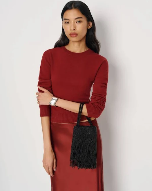 Reformation Valentina Mini Beaded Bag