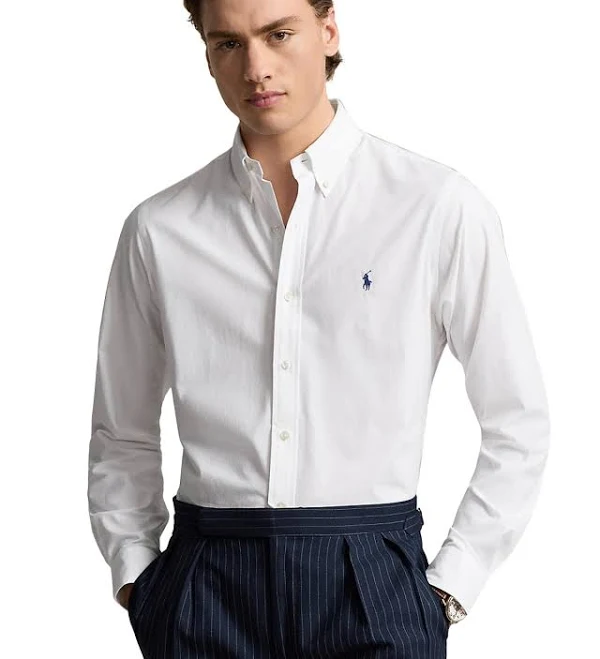 Ralph Lauren Men's Classic Fit Stretch Poplin Shirt