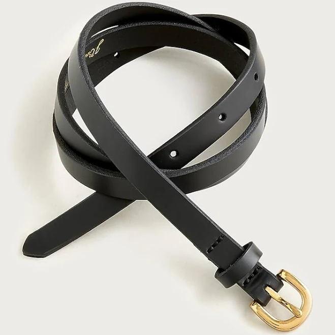 J.Crew Women's Skinny Italian Leather Belt