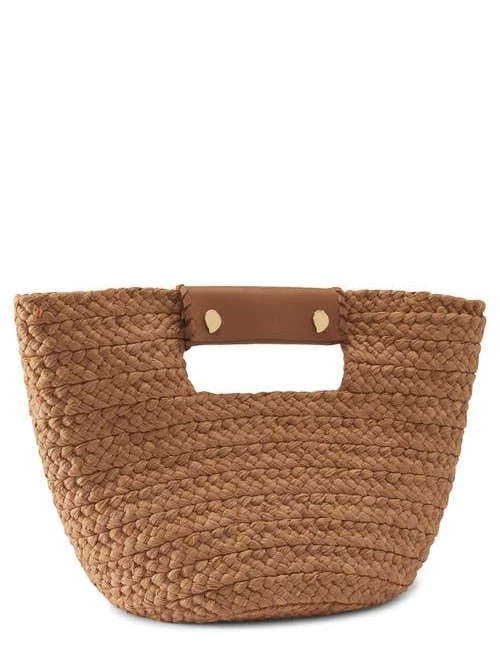 Helen Kaminski Women's Remi Mini Raffia & Leather Tote