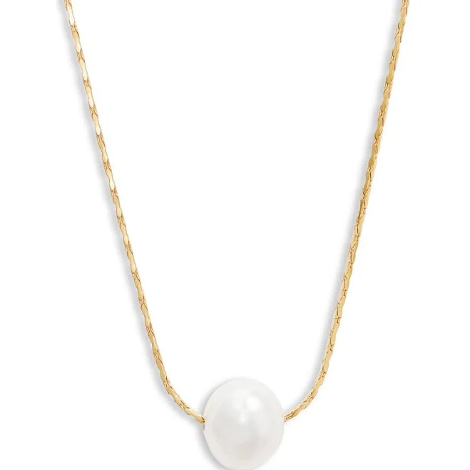 Nordstrom Demi Fine Freshwater Pearl Pendant Necklace