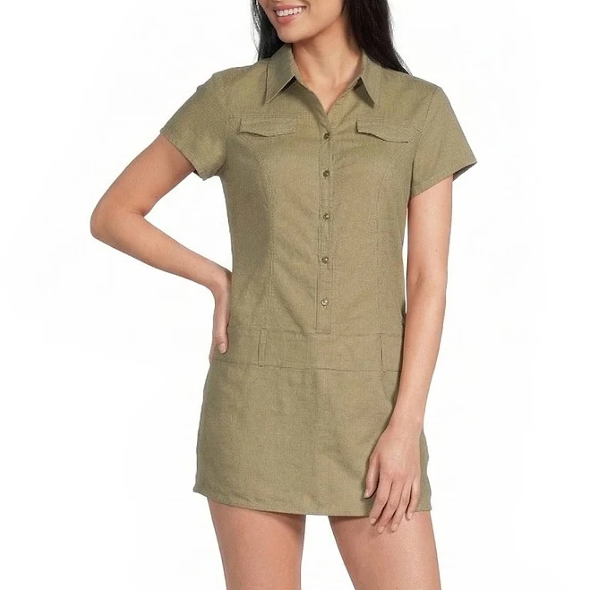 BDG Polly Linen Blend Romper