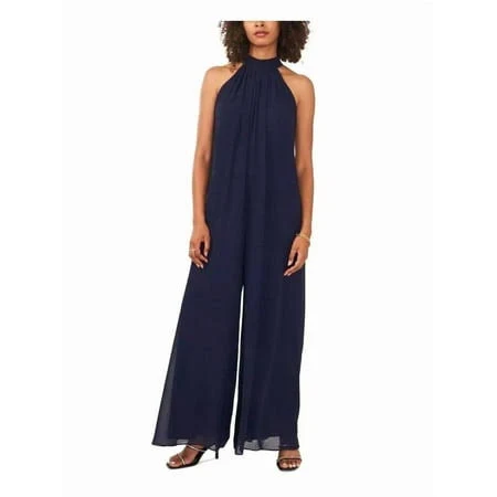 Vince Camuto Women's Halter Tie-Back Wide-Leg Jumpsuit
