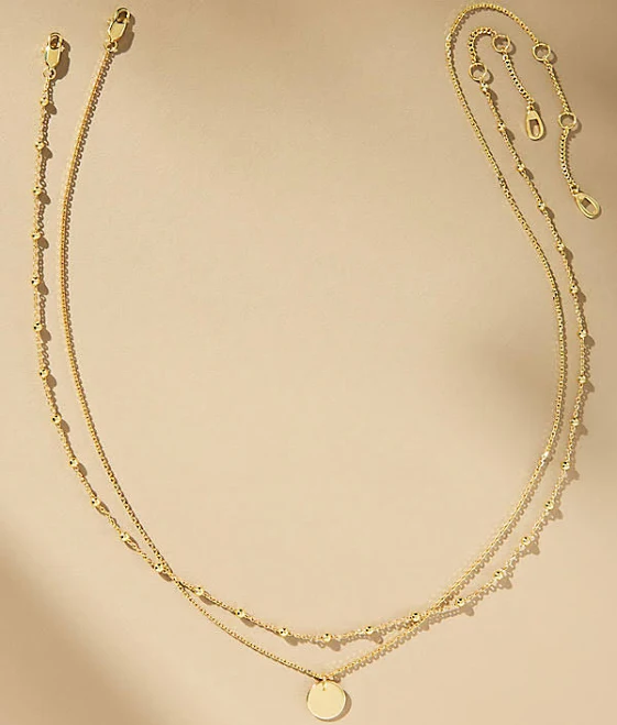 Ana Luisa Women's Willow Layered Coin Pendant Necklace