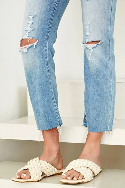 The Jackie Braided Flat Slide