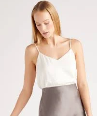 Washable Stretch Silk V-Neck Cami