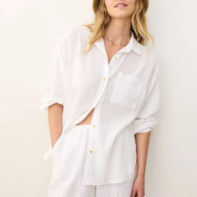 Marine Layer Women's Gracey Oversized Linen Shirt