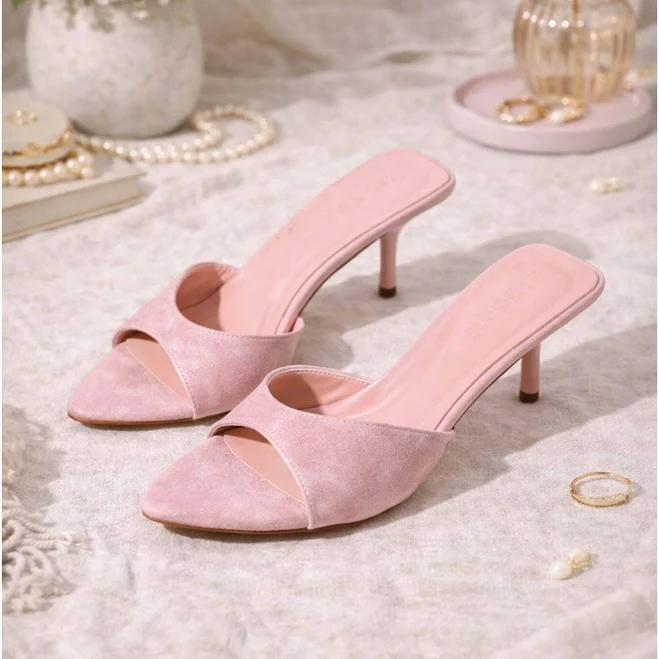 Suede Kitten Heels
