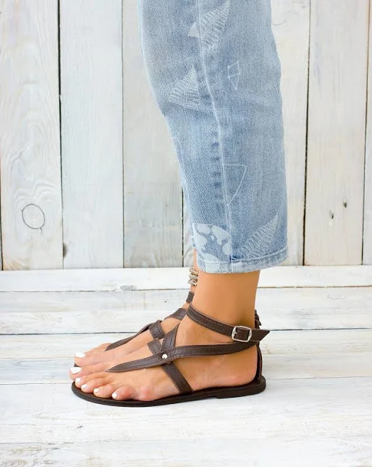 Paros Women's Greek Leather Gladiator Sandals