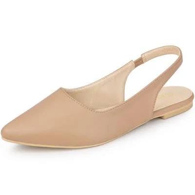 Blissful Step Valentine's Women's Shoes Slingback Pointed Toe Flat Shoes