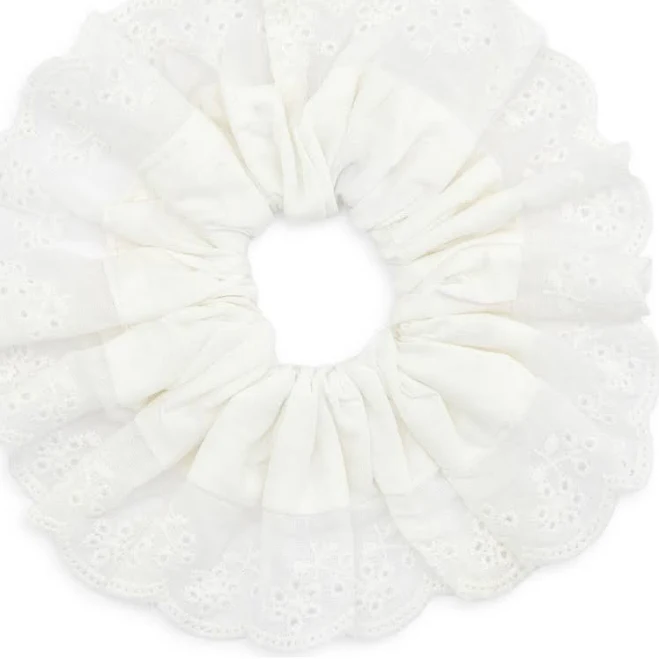 Tasha Oversize Eyelet Scrunchie