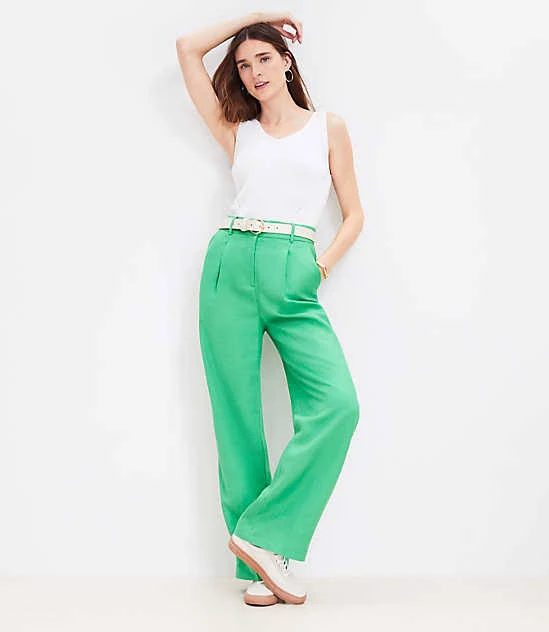 Peyton Linen Blend Trouser Pants
