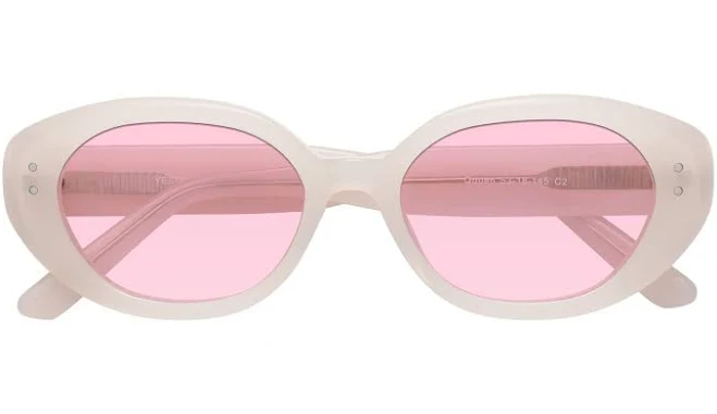 Quuen Geek-Chic Acetate Oval Sunglasses