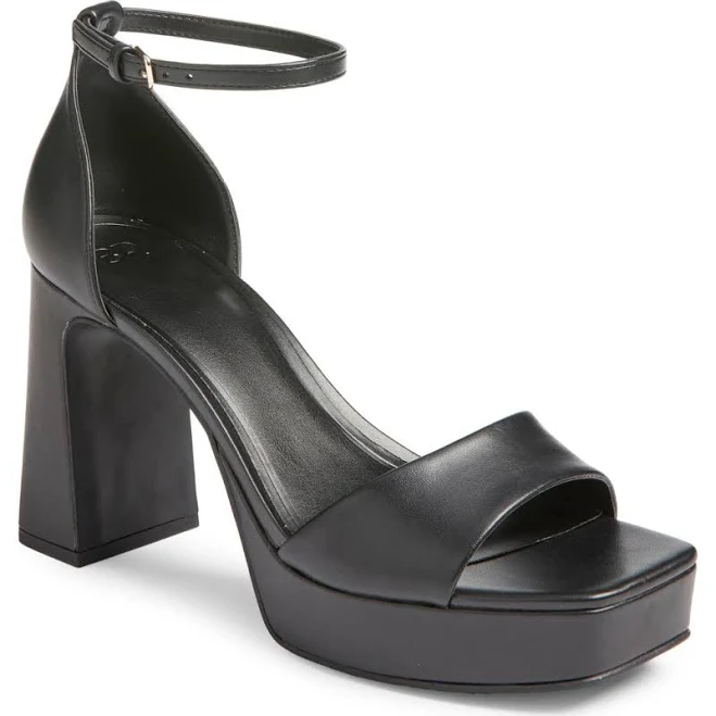 BP. Helix Platform Ankle Strap Sandal in Black at Nordstrom, Size 6.5