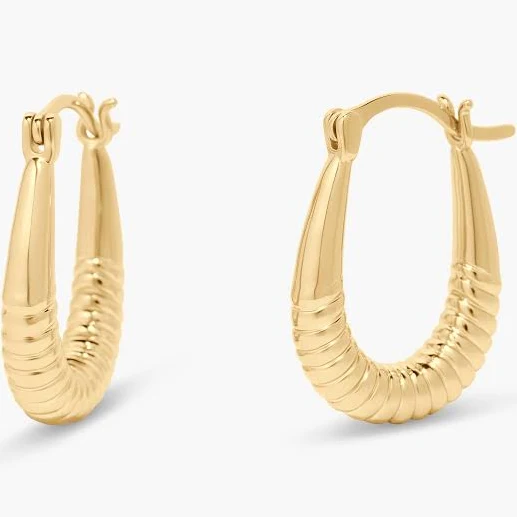 Brook and York Rory Textured Hoop Earrings