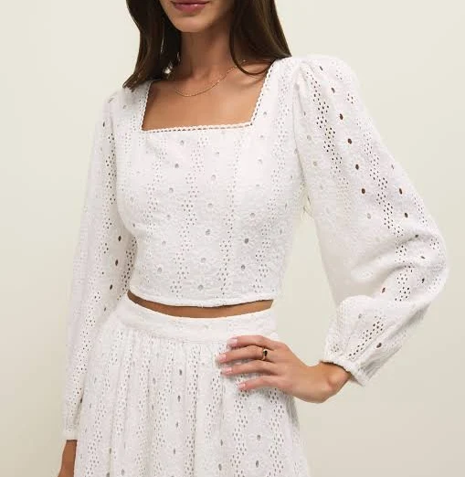 Z Supply Bria Cotton Eyelet Top